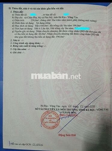 BÁN ĐẤT Chính Chủ 250m2 1ty799 TL SỔ SẴN SANG TÊN CÔNG CHỨNG NGAY