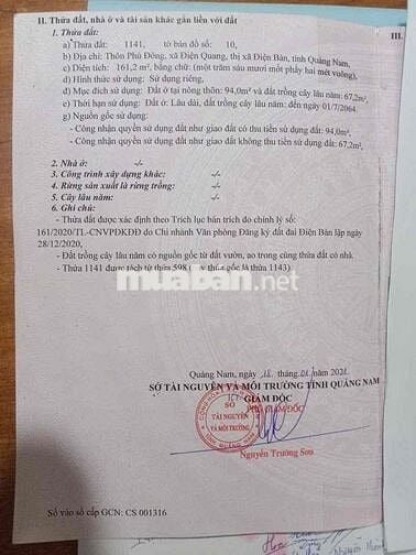 💥Bán Đất Bê Tông 4M Thôn Phú Đông, Điện Bàn