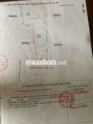 Đất Mặt Tiền Kinh Doanh Showroom Trục 22/12, P. Thuận Giao TpThuận An