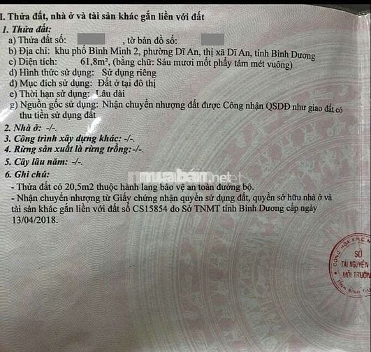 Nhà 1trệt 1lửng 1 lầu mặt tiền Ngô Văn Sở gần khu trung tâm hành chính