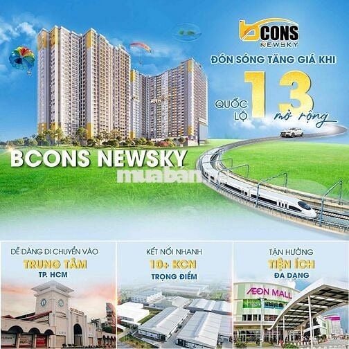 Bcons NewSky + Mặt tiền quốc lộ 13
