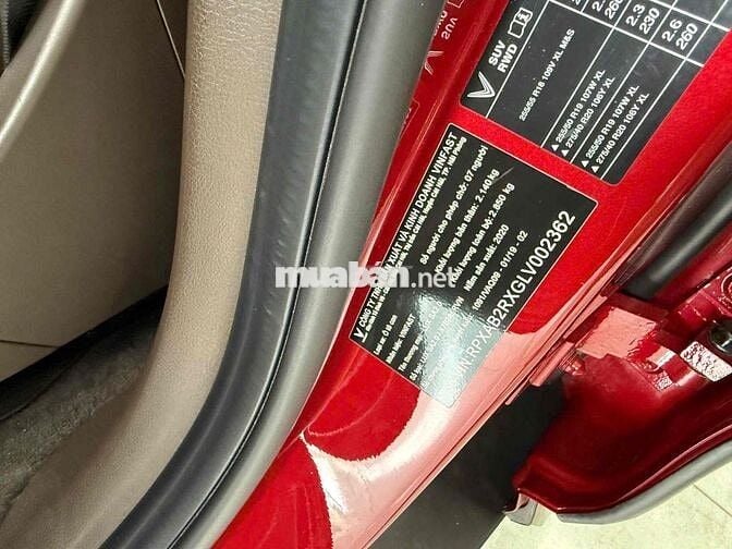 Vinfast Lux SA 2.0 2020 Đỏ 58.000 km