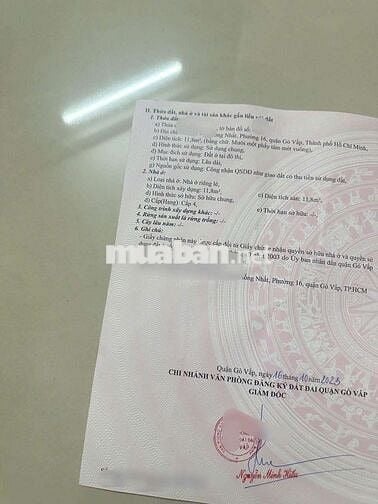 Bán nhà nhỏ xinh sổ hồng riêng 2025 thống nhất p16 GV đt 12m2 giá 1.8t