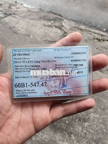 Honda CBR 150cc 2012 Đỏ Tím.xe zin.máy bao êm