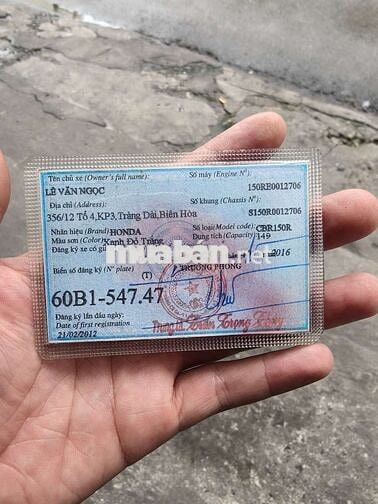 Honda CBR 150cc 2012 Đỏ Tím.xe zin.máy bao êm