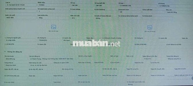 Honda CBR 150cc 2012 Đỏ Tím.xe zin.máy bao êm