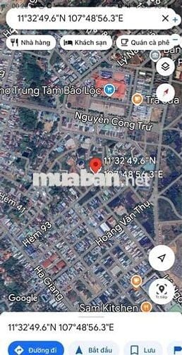 Đất trung tâm bảo lộc phường 1 chợ mới