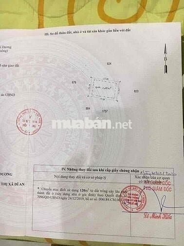 LÔ ĐẤT 400m2 sổ Hồng Riêng Phường Đông Hoà TPHCM