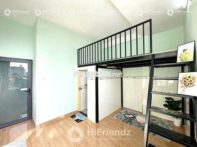 Phòng trọ giá rẻ sẵn máy lạnh, kệ bếp. Gần Đầm Sen, Bốn Xã, Q10