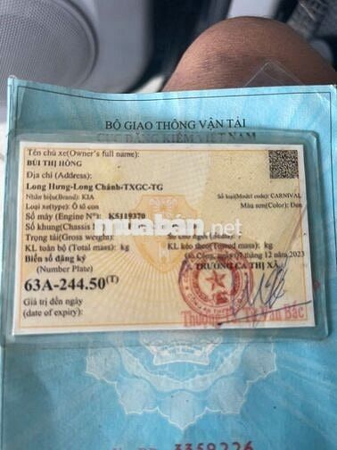 cần bán xe KIA Carnival 7 chỗ  .