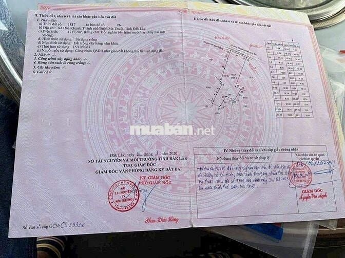 BÁN 8 XÀO ĐẤT NGAY NGÃ TƯ HÀNG SIÊU HIẾM Xã Hòa Khánh Buôn Ma Thuột