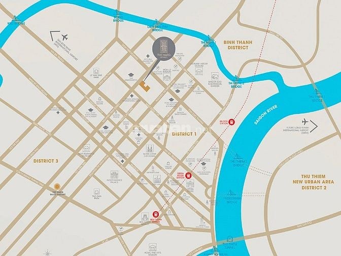 Bán Căn hộ tại The Marq Quận 1 tầng trung gồm 4 phòng ngủ 145m2