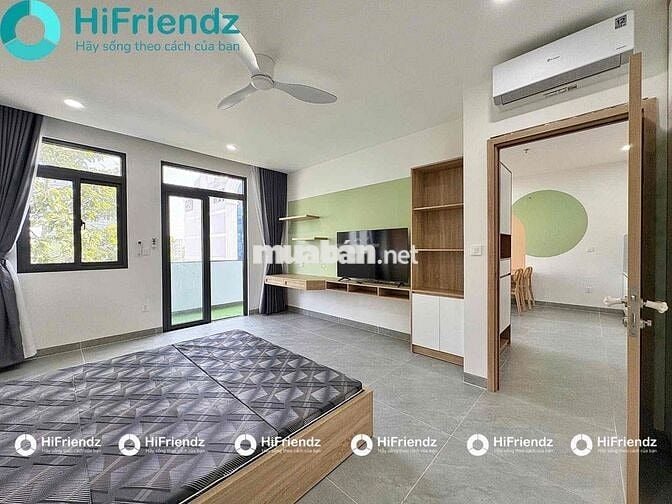 Cho Thuê Căn Hộ 1PN Mới 100% Full NT Sát Hutech - Ngay Hàng Xanh