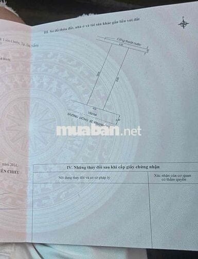 Bán đất mặt tiền đường Dũng Sĩ Thanh Khê, Đà Nẵng