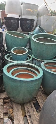 chậu gốm cây cảnh trồng sân vườn, văn phòng