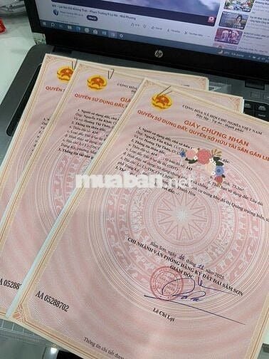 BÁN ĐẤT 2 MẶT TIỀN phố Trung Kỳ, P.Trung Sơn, TP Sầm Sơn, Thanh Hoá