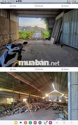 CHO THUÊ KHO AN ĐIỀN BẾN CÁT BÌNH DƯƠNG   💥💥 DT : 1000m2 ĐƯỜNG LỚN XE