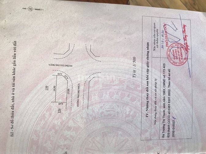 Bán lô góc 2MT khu dân cư dụ án phường Bình Phước, Dồng Nai 