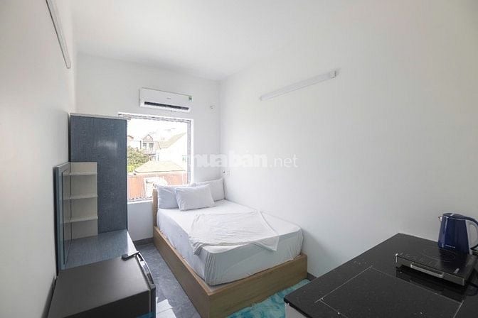 choThuê căn hộ mini 1 khách ở  có bếp nấu ăn, ban công,máy gặt riêng, 