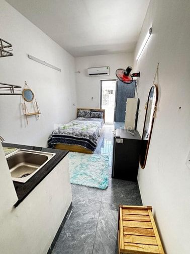 choThuê căn hộ mini 1 khách ở  có bếp nấu ăn, ban công,máy gặt riêng, 