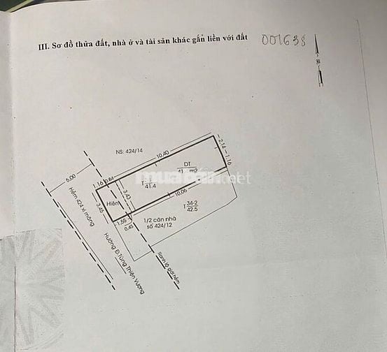 [Chính chủ cần bán] - Nhà hẻm 424 Tùng Thiện Vương P13 Q8