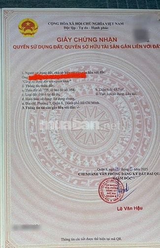 Bán đất nền KDC Phú Lợi- Mặt tiền 3158C Phạm Thế Hiển P7 Q8