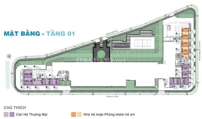 Căn hộ bán tại One Verandah TML tầng thấp 3 phòng ngủ diện tích 108m2