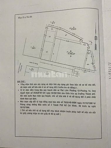 ♦683m2 đất đường Bà Hom, phường 13 quận 6