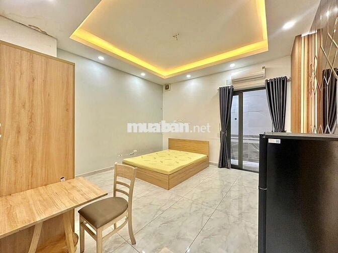 CHO THUÊ CHDV (PHÒNG TRỆT) 1PN+  TÁCH BẾP FULL NỘI THẤT