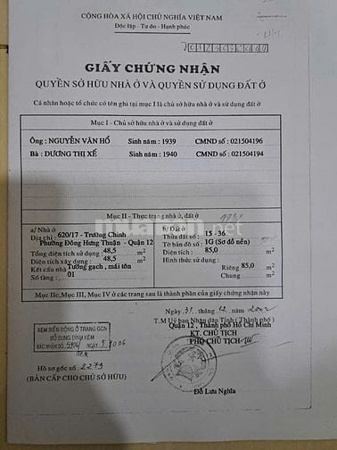 Nhà chính chủ 137m2 1 phòng ngủ đường Trường Chinh Quận 12