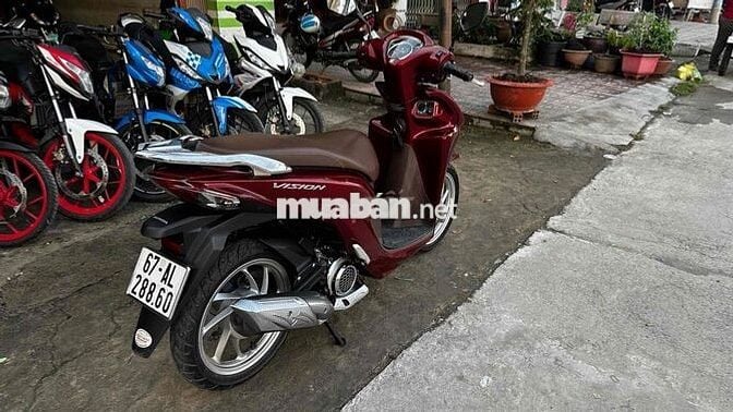 Honda Vision 2022 đỏ đen ( hỗ trợ góp )