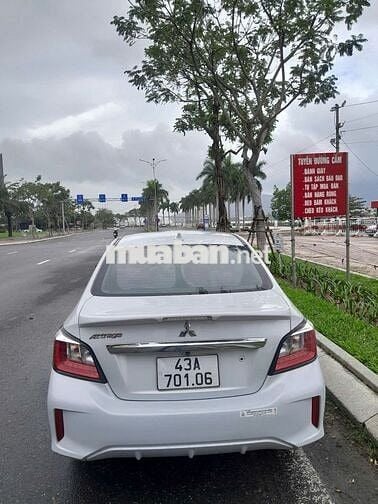 Mitsubishi Attrage CVT 2022 trắng, oddo 24.000 km