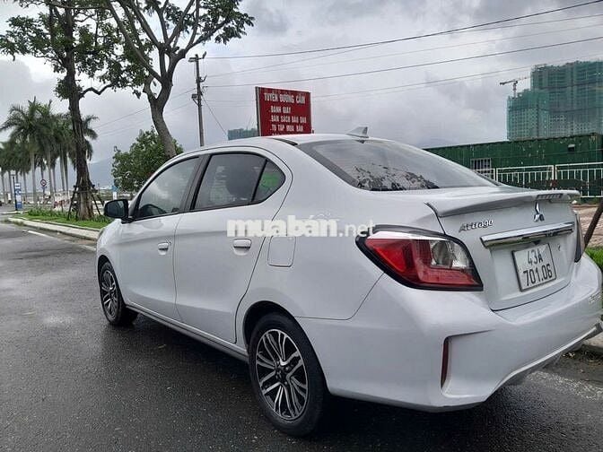 Mitsubishi Attrage CVT 2022 trắng, oddo 24.000 km