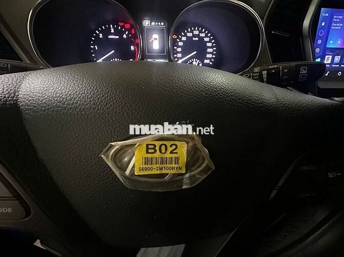 Bán xe santafe màu Bạc Đk2017,Máy dầu bản đặc biệt