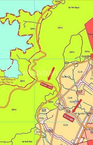 Mặt tiền DH740 QH32m , kết nối tỉnh lộ 744 về KDL Núi Cậu 