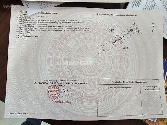 150m2 giá 610 triệu gần KCN Trảng Bàng, xung quanh dân cư đông đúc sổ 