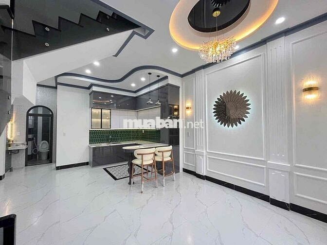 NHÀ LẦU MÁI THÁI FULL NỘI THẤT TRUNG TÂM PHƯỜNG 3 (3 phòng ngủ)