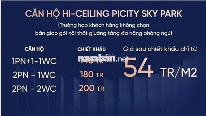 căn hộ picity skypark-60m2-2PN1WC-An Bình