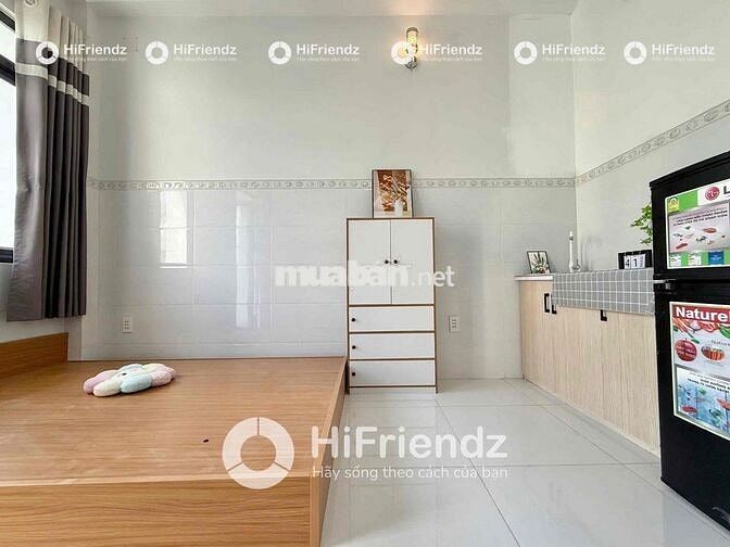 Studio ban công, full nội thất. cửa sổ trời. Gần Bến Xe miền tây