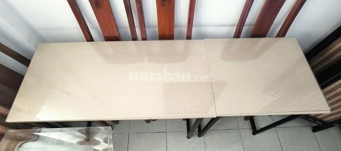 Thanh lý - Bàn làm việc/học tập đôi có kính dài 1m88