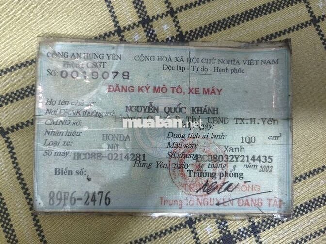 Honda Wave Thái 2002 màu Tím