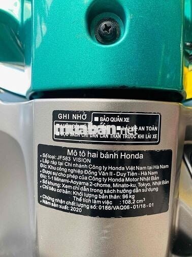 Vision 2020 khoá smarkey xe đẹp chuẩn zin 23k km✅