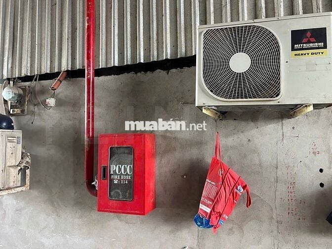 Kho xưởng 360 m² có PCCC và trạm điện 3 pha, nhánh đường Quốc Lộ 91B