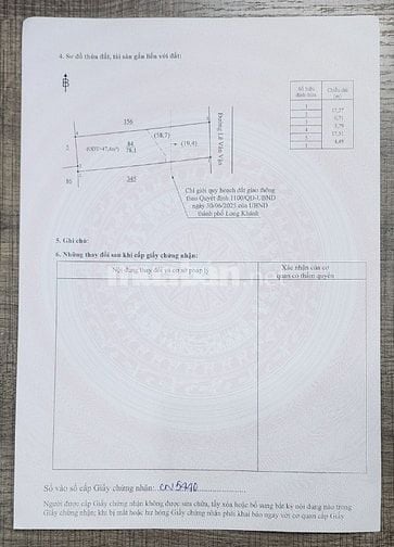 Mặt tiền đường Lê Văn Vận, trung tâm Long Khánh