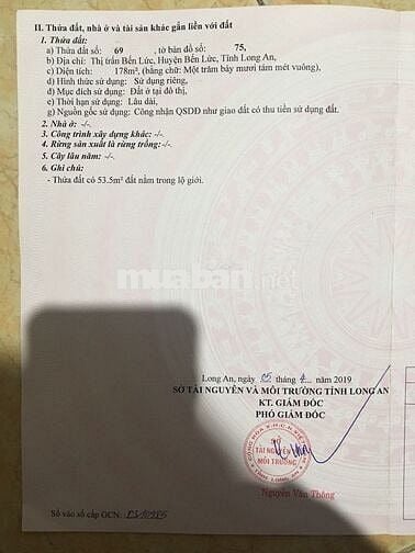 Lô góc đường Nguyễn Văn Tiếp giao với Quốc Lộ 1A , Bến Lức, Long An