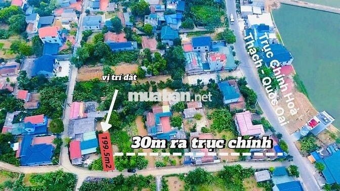 199,5M2 GẦN UBND XÃ HÒA THẠCH, NHỈNH 20TR/M2