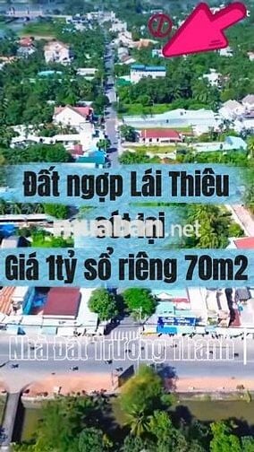 Đất sổ riêng lái thiêu ngợp 1ty diện tích 70m2