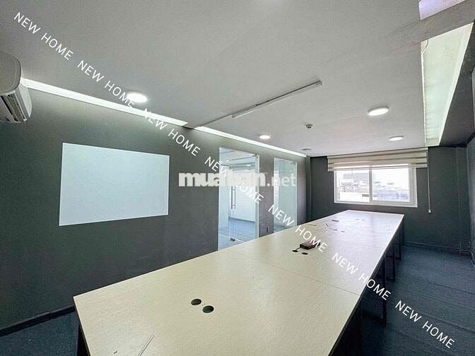 Văn Phòng 100m2 Ngay Mặt Tiền Lê Văn Sỹ Phú Nhuận sẵn bàn lv điều hoa