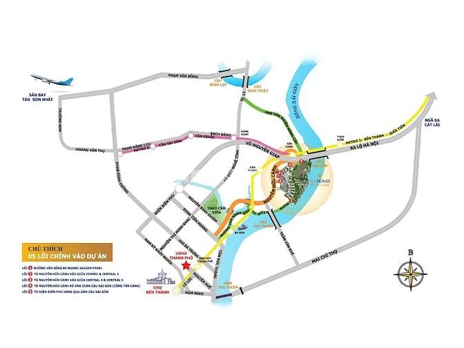 Bán Căn hộ tại Vinhomes Central Park tầng cao Landmark 4 gồm 1PN 47m2