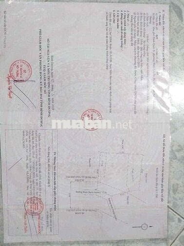 Đất sổ đỏ, mặt tiền đường , diện tích 1064m, thổ cư 445m, Bình chuan16